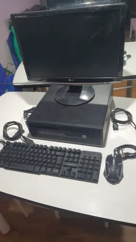 Computador Completo HP EliteDesk (SSD + 10GB RAM + Monitor + Teclado e Mouse)