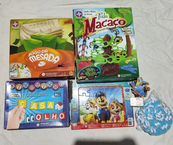 Combo com jogos de brincadeiras