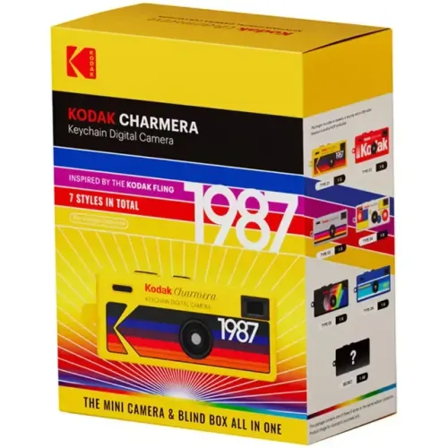 Câmera Digital Kodak Charmera Keychain Digital Camera 1987 - 1.6MP - USB-C/MicroSD - Caixa