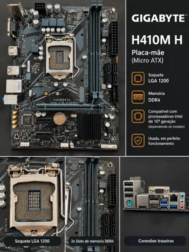 Placa-mãe Gigabyte H410M H
