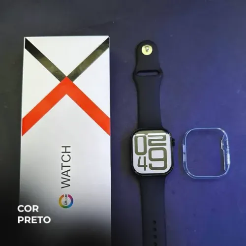 Relógio Smartwatch W10 Pro da Microwear Preto - Oferta semana do consumidor