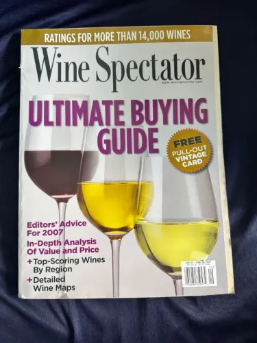Lote 6 Revistas Wine Spectator (Ano 2007) - Edições de Colecionador