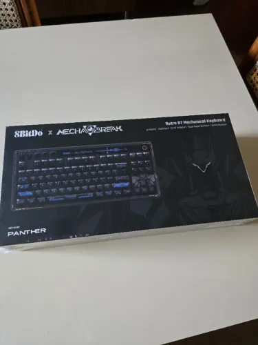 Teclado Mecânico 8bitdo Mecha Break Bluetooth Rgb Preto Translúcido Inglês Us