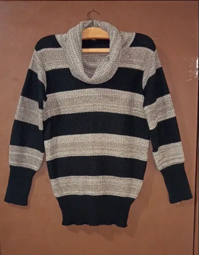 Blusa Tricot Feminina Gola Alta Mayenne Manga Longa Inverno Tam G Oferta