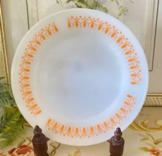 Kit com 6 pratos rasos de jantar Termo Rey Gravatinha