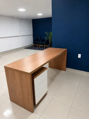 Título do anúncio Mesa Office 1,80m com Gaveteiro 3 Gavetas - Abracasa 