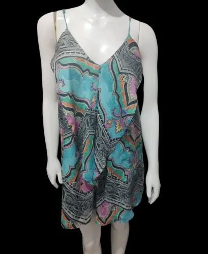 Vestido estampado azul