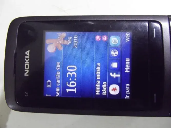 Celular Nokia Slide C2-05 GSM Camera, FM sem carregador