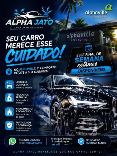 ? LAVA JATO DELIVERY - LAVAGEM NA SUA CASA! ?