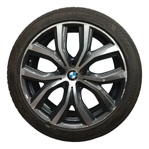 Roda Aro 19 com Pneu 225/45 para BMW X1 2018 Cinza, com Pequenos Arranhões