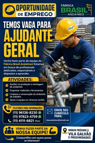 Ajudante de serralheiro 
