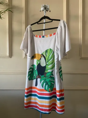 vestido chris modas estampado P