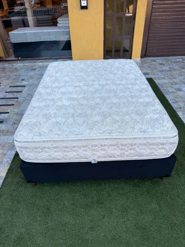 Cama box Casal PROBEL COM COLCHÃO SEMINOVO - Entrego!