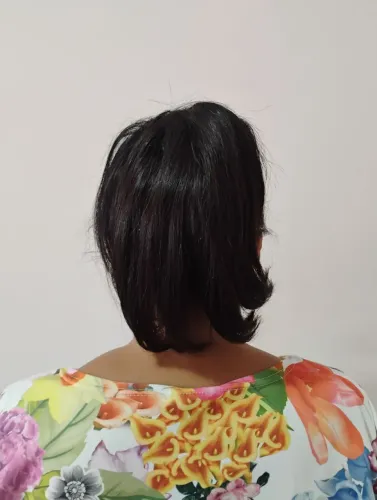 Aplique / Rabo de cavalo , cabelo humano .