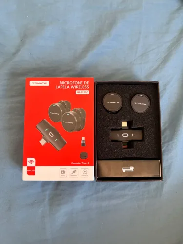 Microfone de lapela wireless Mt-2221C