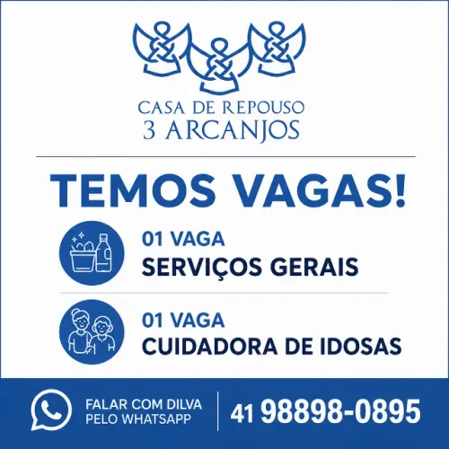 Vagas de Emprego: Cuidadora de Idosos e Serviços Gerais no Bom Retiro - Curitiba