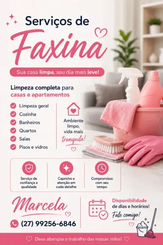 Faxina Particular casas e apartamento