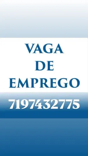 Vaga de emprego.