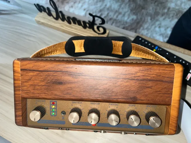 Caixa amplificada instrumento e Voz