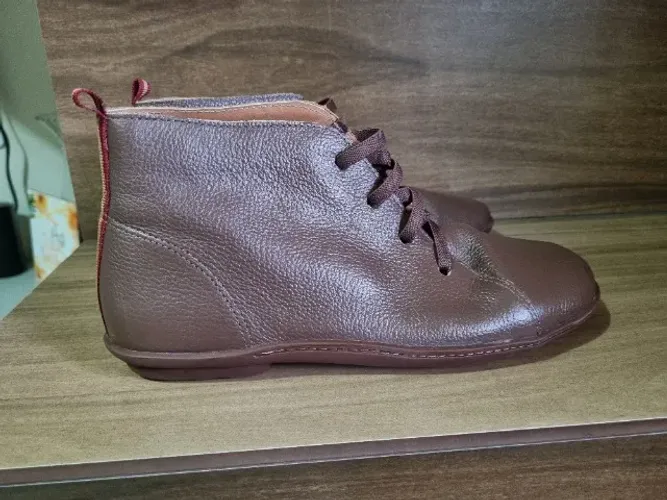 Bota de couro legítimo da Soulier