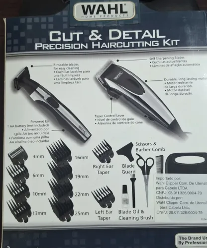 KIT DE CORTE DE CABELO PRECISÃO WAHL - 18 PEÇAS