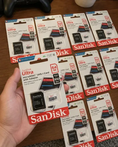 Cartão de Memória SanDisk Ultra 64GB MicroSDXC + Adaptador - 100MB/s