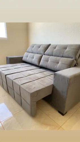 Sofa Retratil Reclinavel lisboa no jolie pronta entrega em promoção