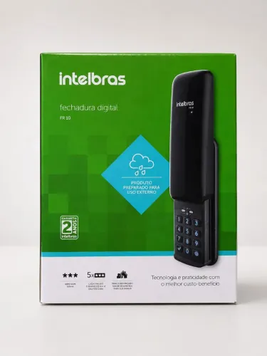 Fechadura Digital de Sobrepor com Senha FR 10 Preto Intelbras