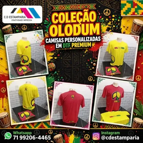 CAMISA OLODUM PERSONALIZADA 