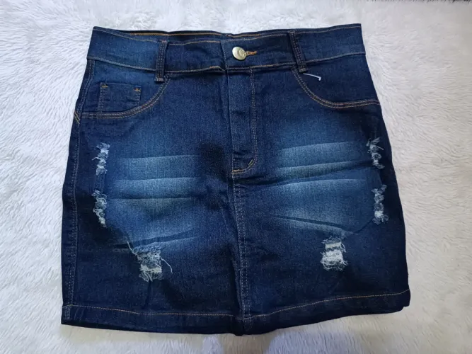 Saia Jeans Destroyed 