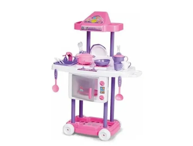 Cozinha Infantil Rosa Calesita Riva Chef 1302