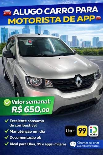 Alugel de carro para motorista de app