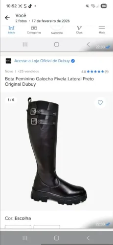 Galocha Bota Preta 