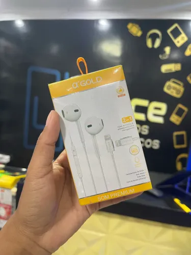 Promoção fone de ouvido com fio A'Gold FN-A08 - Fazemos Entregas