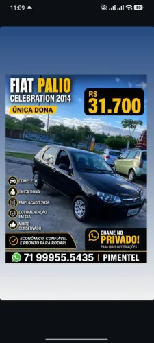 Fiat Palio 1.0 Economy Fire Flex 8V 4P 2014