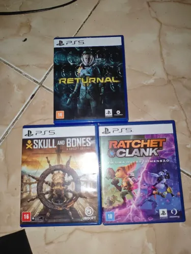 Lote de 3 jogos de ps5