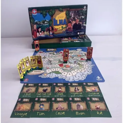 Jogo Ilha Rá-Tim-Bum Estrela - raro, tabuleiro da TV Cultura