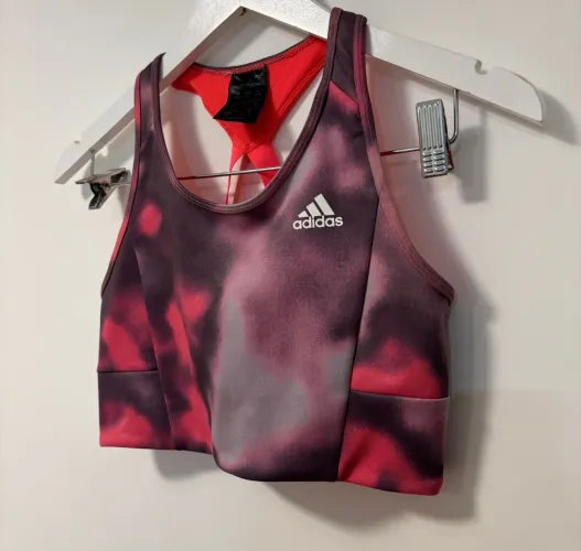 top adidas aeroready rosa e laranja p