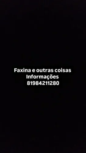 Faço faxina 