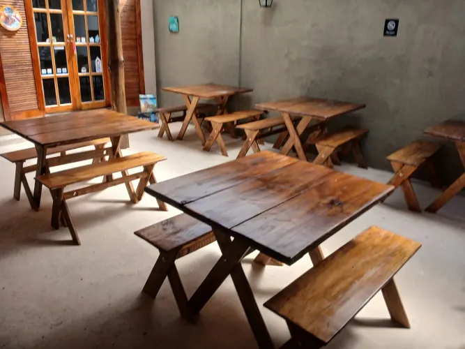 Mesas rústicas direto da fábrica