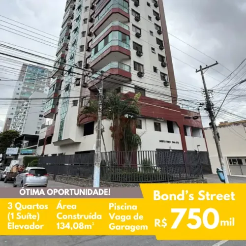 FIT - Venda - Ed. Bond's Street - Pelinca - 3 Quartos (1 Suíte) - Nascente