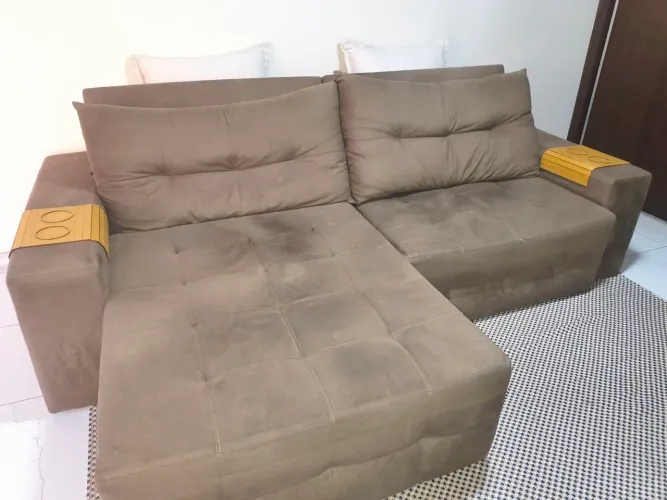 Vende.se sofá retrátil de 3 lugares 2.5 / 1.75 muito conservado