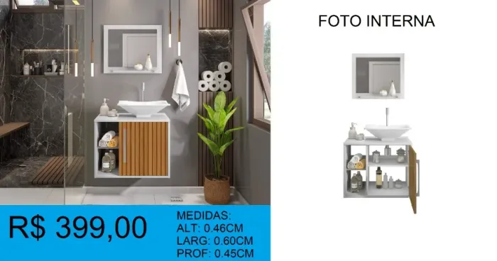 Kit de banheiro - compre hoje e receba em até 72 horas