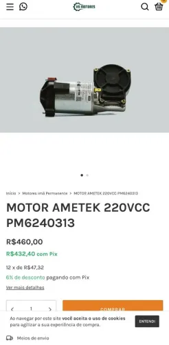 Motor editor Ametek PM6240313