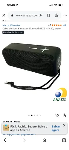 CAIXA DE SOM BLUETOOTH KIMASTER K450 
