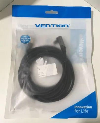 Cabo Vention Óptico Áudio 90 graus Fibra Toslink Spdif de 5 metros - LACRADO