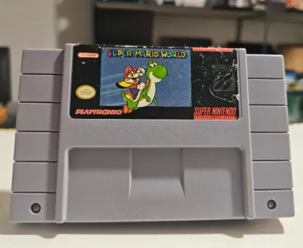 Super Mario World Snes nacional original em otimo estado, aceito cartão