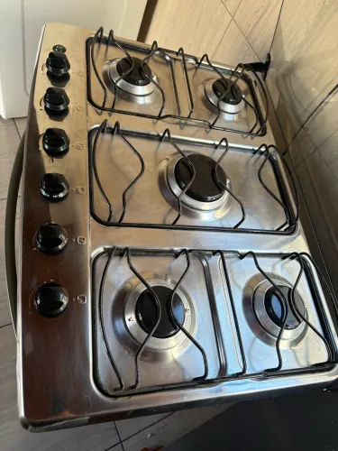 Fogão Electrolux 5 Bocas Inox com Acendimento Automático e Tampa de Vidro