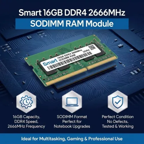 Memória RAM 16GB DDR4 2666MHz Smart SODIMM - Notebook - Perfeito Estado