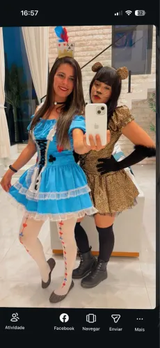 Vestido tamanho p tema Alice  